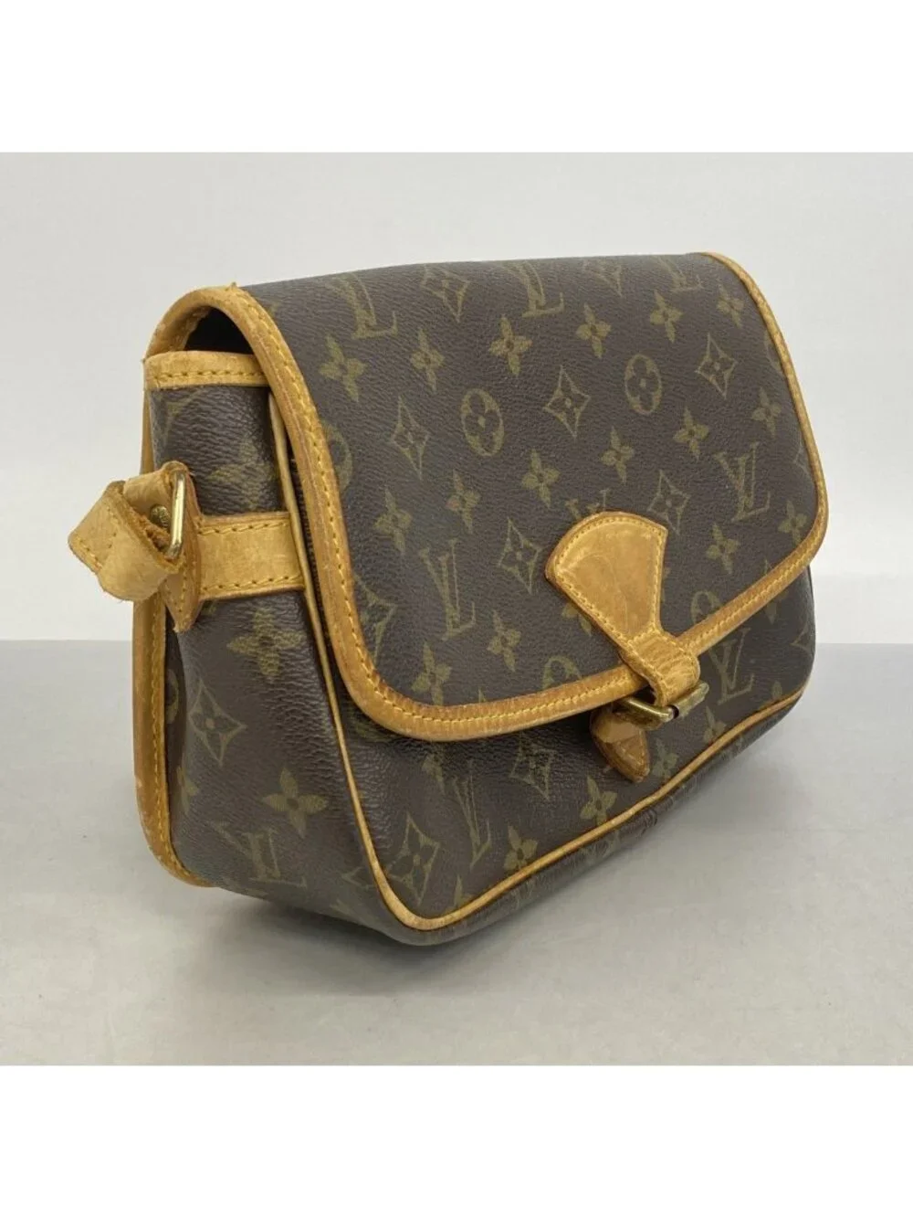 Louis Vuitton Shoulder Bag Monogram Sologne Brown